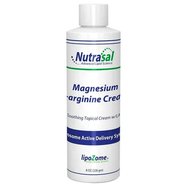 Nutrasal Magnesium LArginine Cream Nitric Oxide Blood Flow Circulation