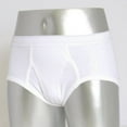thumbnail image 3 of Gildan Men's White Briefs Underwear 10-PACK Waist Sizes 36, 38 100% Cotton, 3 of 4