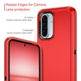thumbnail image 3 of Petocase for Samsung Galaxy A36 5G Case,Heavy Duty Rugged Shockproof Protection Phone Cover for Galaxy A36 5G,Red Black, 3 of 7