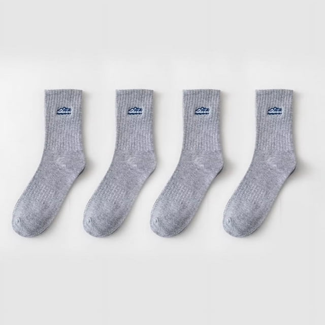 Calcetines de confinamiento, calcetines de pelo blanco, calcetines sin hueso de otoño e invierno, calcetines universitarios japoneses que absorben el sudor hasta la mitad de la pantorrilla