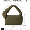 thumbnail image 4 of LinYooLi Puffer Tote Bag, Small Soft Nylon Knotted Handbag Winter Filled with Cotton Lightweight Designer Dumpling Bag, 4 of 6