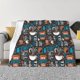 thumbnail image 1 of Fotbe Coffee Lover Print Manta de Franela con Estampado, Manta Ultrasuave para Cama, Sofá, Auto, Hipoalergénica y Antibolitas-60"x50", 1 of 6
