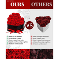 thumbnail image 2 of Festive Find Store Heart Box with 7 Preserved Real Roses, Valentines Gift, 2 of 7