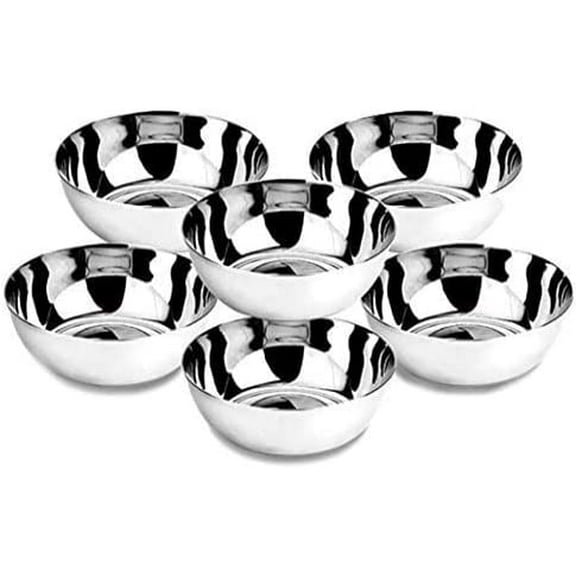Stainless Steel Serving Bowl Set (Set of 2, Approx. 250 ML), Serveware/Kitchenware/Tableware