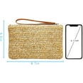 thumbnail image 3 of LinYooLi Natural Straw Boho Purse Zipper Wristlet Wallet Handwoven Beach Clutch Bag, 3 of 7