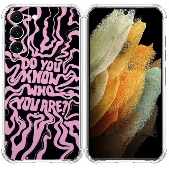 Do You Know Who You Are ,Quote Case for Samsung Galaxy S22 Plus ,Aesthetic Art Design Pattern TPU Shock Proof Cover Case