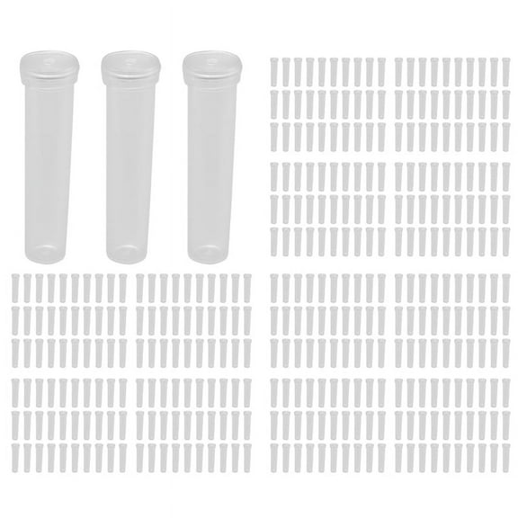 Floral Tube 200-Pack Flower Tube, Flower Vials, Floral Water Tube for Flower Arrangements,Clear Plastic, Opening 3mm