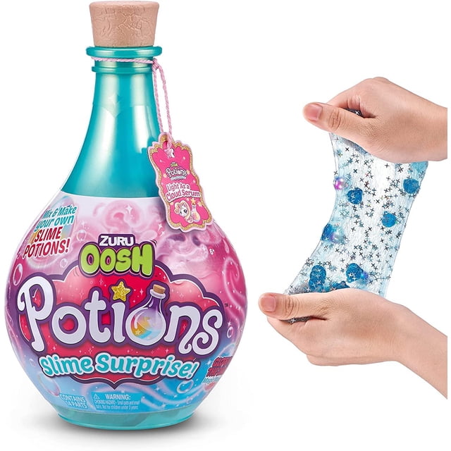 Oosh Potions Slime Surprise Teal ZURU Kit de Limo DIY con Destellos Cuentas Brillo
