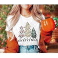 thumbnail image 4 of Christmas Shirt for Women Christmas Tree Graphic T-Shirts Believe Letter Print Tees Holiday Tops, 4 of 7