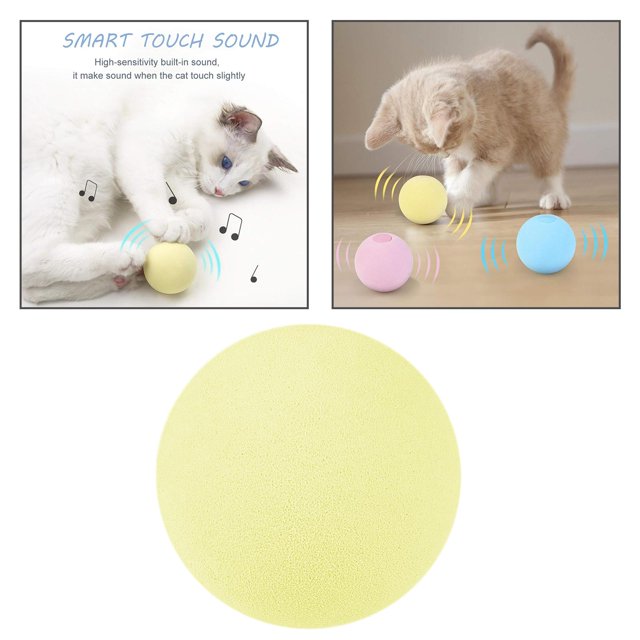 Pelota de Hierba Gatera Colco Amarillo Bolas chirriantes de gato