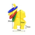 thumbnail image 2 of WRITWAA 1 Set Toy Rings for Toddlers Elephant Design Plastic Throwing Hoop Toy for Birthday Parties 11.8x5.9x3.5in, 2 of 8