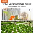 thumbnail image 2 of VEVOR Tuspuzz Aquarium Chiller, 92 Gal 348 L, 1/4 HP Hydroponic Water Chiller, Quiet Refrigeration Compressor for Seawater and Fresh Water, Fish Tank Cooling System with Pump/Hose, for Jellyfish, 2 of 9