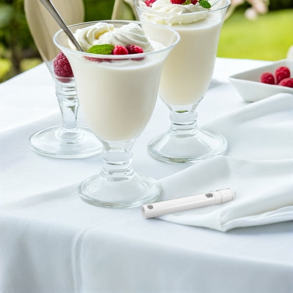 WRISTBIQUE Easy to Use White Ice Cream Maker Cylinder Stick for Quick Dessert Making