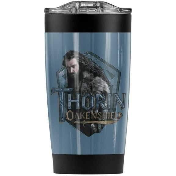 The Hobbit/Thorin Stainless Steel Tumbler 20 oz Coffee Travel Mug/Cup, Vacuum Insulated & Double Wall with Leakproof Sliding Lid | Great for Hot Drinks and Cold Beverages