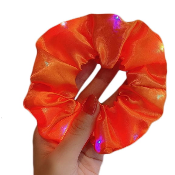 Giaone LED Glowing Hair Scrunchies Birthday Party Headwear for Girls Kids