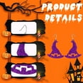 thumbnail image 3 of DESIGNICE 2Pair Halloween Earrings,Halloween Element Fun Earrings for Women,Alloy Resistant Deformation Fall Earrings,Style2, 3 of 7