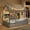Gray + Solid Wood + Twin, variant on Twin Size Montessori House Bed,Floor Bed with Fence Railings, Tent, Lights and 3 Storage Shelves,Bedroom Furniture,Gray