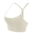 thumbnail image 6 of vigerkar Womens Y Sports Bras Yoga Top with Cups Spaghetti Thin Strap Workout Bra Tops (Light Gray, M/6), 6 of 9