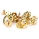 thumbnail image 2 of Lot de 5 rivets en D, clous en laiton, clous Chicago, vis, cuir, artisanat, cloche à parfum, or, 10 x 5 mm, 2 of 2