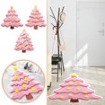 thumbnail image 2 of asddcavvf Christmas Tree Carpet Cute Christmas Bathroom Mat Non Carpet Welcome Floor Mat Christmas Indoor and Outdoor Carpet Bathroom Knitted Throw Blanket Fall Color Blanket Fuzzy Living Room Rug, 2 of 8