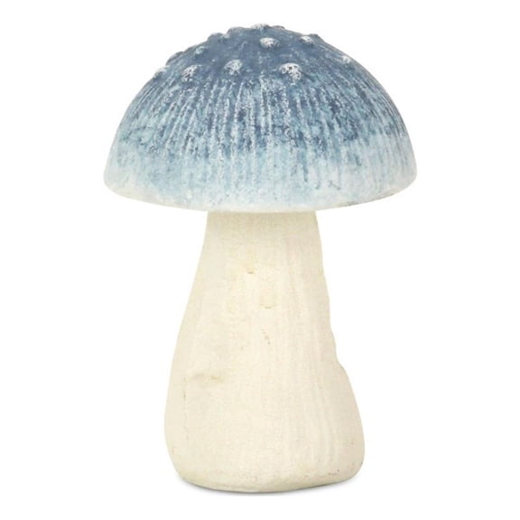 Cheungs 6035BL Hareton Cast Iron Blue & White Mushroom Decor