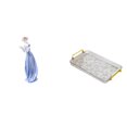 thumbnail image 1 of Figura de niña, adorno de escritorio, bonita estatua de niña, bandeja rectangular de resina, ideal para oficina, porche, dormitorio y sala de estar., 1 of 8