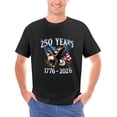 thumbnail image 3 of LAOLIUSN 250th Anniversary “250 Years” 1776-2026 Patriotic Eagle American Flag Graphic T-Shirt, 100% Cotton, Unisex S-4XL, 3 of 5
