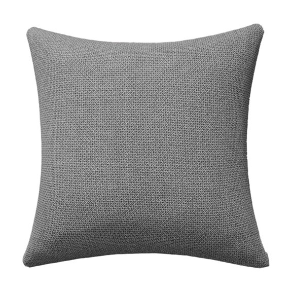 Cinvoph 18"x18" Solid Throw Pillow Covers Decorative Pillow Cover Modern Minimalist Machine Washable Pillow Cases for Living Room Bed Car Office Decor, Gray