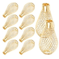 20 Pcs Metal Pendant Light Christmas Chandeliers Mesh Earth Golden