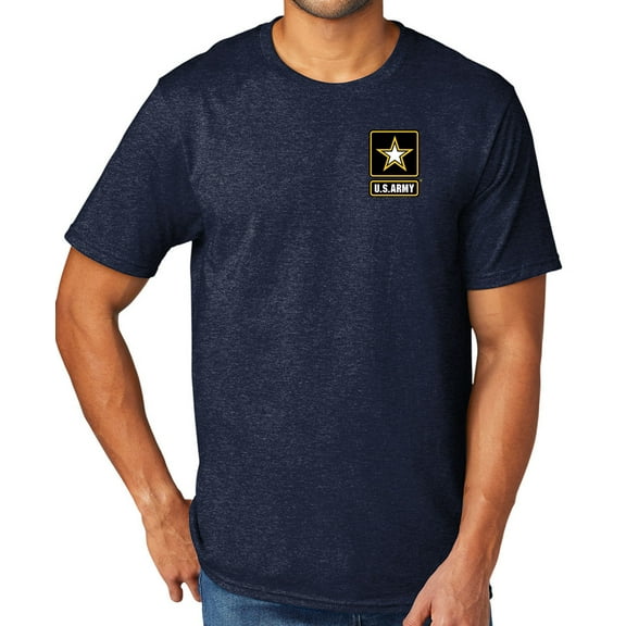 US Army Military Men's TriBlend Tee Shirt, 2XL Team Navy Heather