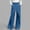 #Sky Blue, variant on DPTALR Women's High Waist Wrap Front Wide Leg Jeans,Black,Women's Plus Size L