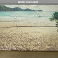 thumbnail image 6 of Ambesonne Beach Place Mats Set of 4, Summer Vintage Tropical, Standard Size, Dark Green Sand Brown, 6 of 6