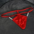 thumbnail image 6 of khonts Men's Pearls Strappy G-String Thong Cut out Panties T-Back Thongs Jockstrap Underwear Red M, 6 of 6