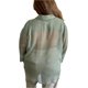 thumbnail image 3 of Camisa holgada transparente para mujer, blusa informal con cuello de solapa y manga larga con botones para mujer, 3 of 4