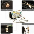 thumbnail image 5 of Leather Clamshell Crossbody Bag 10.4x5.5x3.7Inch Women's Crossbody Handbags Shoulder Purse Bank Card Bag Cash Bag Key Bag Various Fruits, 5 of 7