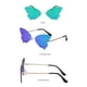 thumbnail image 4 of Gafas de sol ligeras de mariposa con protección Hugo Azul sin marco, 4 of 6