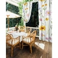 thumbnail image 5 of nqOlkjepod Outdoor Curtains for Patio Waterproof, Botanical Wildflowers Outdoor Privacy Panels Grommet, Spring Pastoral Flowers Blackout Outside Curtains for Porch/Cabana/Pergola 54"x108", 2 Panels, 5 of 8
