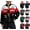 Black, variant on Race Car Driver Jacket Women, Fashion Racing Jacket Vintage Color Block Zip Up Race Car Driver Bomber Jackets Streetwear