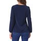 thumbnail image 3 of CAMISAS DE TRABAJO CHIC PARA MUJER INSPIRADAS, CAMISA DE CHIFFON DE MANGA LARGA CON ESCOTE EN FORMA DE LLAVE, BLUSA ELEGANTE L AZUL OSCURO, 3 of 5