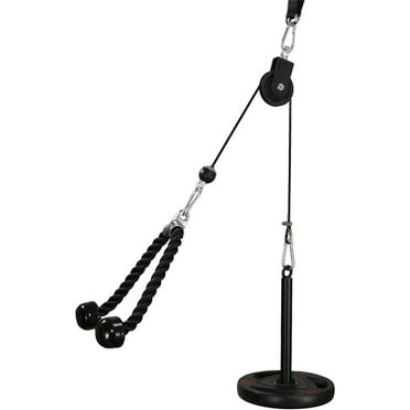 LAT Pull Down and Lift Weight Pulley System Cable Machine Pulley Attachment for Triceps Pull Down, Biceps Curl, Back, Forearm, Shoulder Home Gym Equipment