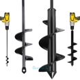 ZGBY 2X Planting Auger Spiral Hole Drill Bit Garden Soil Yard Earth