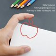 thumbnail image 3 of Yazoeia 100pcs Apples Shape Paperclips Portable Funny Small Paper Clips Metal Paperclips Fruit Paper Clips Cute Bookmark Pare Clips with Transparent Box for Office (Red) CJC912-25572, 3 of 9