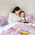 thumbnail image 5 of Homewish Rustic Vibrant Groovy Bedding Comforter Set, Kawaii Butterfly Twin Comforter Sets, Purple Oil Printing Reversible Bedding Set, Super Cozy Room Decor, 2-Piece, 5 of 8