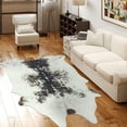 thumbnail image 4 of SARAG Faux Spotted Cowhide Rug for Living Room and Bedroom, Durable, 5 x 6.2ft, 4 of 7