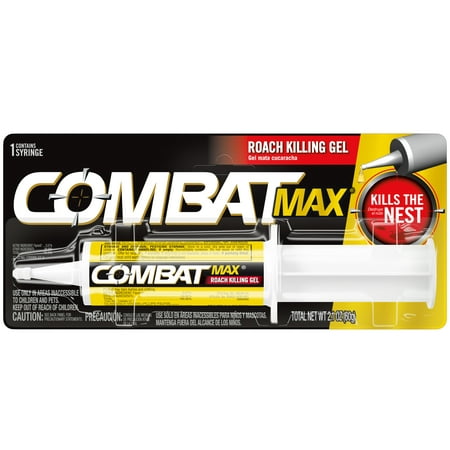 Combat Max Roach Killing Gel for Indoor and Outdoor Use, 1 Syringe, 2.1 (Best Way To Kill Chinch Bugs)