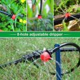 thumbnail image 3 of 200pcs Adjustable Irrigation Dripper, 1/4\' Drip Irrigation System Micro Flow Drip Head Irrigation Mist Nozzles (Red), 3 of 5