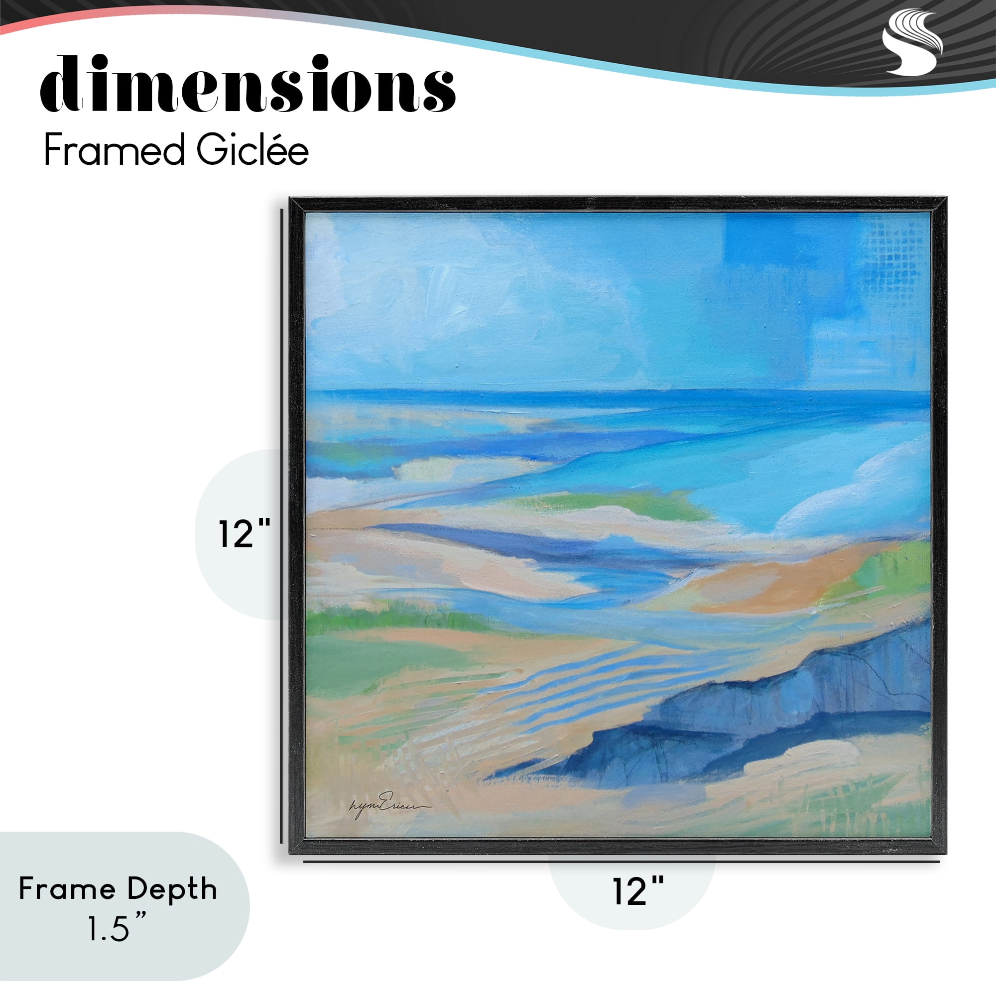 Stupell Industries After The Storm Beachscape Black Framed Giclee Art, design by Lynn Ericson Fine Art