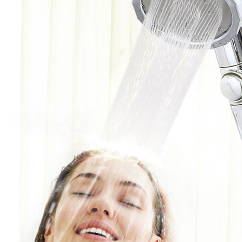 Propeller-Duschkopf Mit Turbo-Funktion – Druckverstärker, Lotus-Design, Wassersparend (Gold)