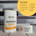 thumbnail image 3 of MONA All Natural Magnesium Deodorant For Women & Men | Orange | For Sensitive Skin | No Baking Soda or Aluminum | (1.76 Oz), 3 of 6