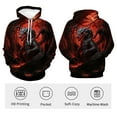 thumbnail image 3 of Rebaike Men's 3D Red Dragon Hoodie Gothic RPG Style Fantasy Fire Dragon Pullover Sweatshirt, 3 of 7